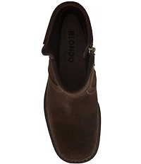 Blondo Cassidie Waterproof Suede Low Heel Booties