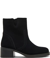Blondo Cassidie Waterproof Suede Low Heel Booties