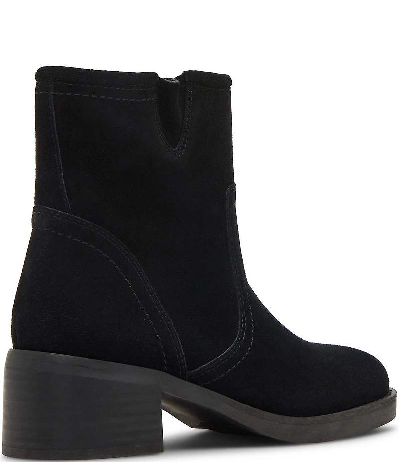 Blondo Cassidie Waterproof Suede Low Heel Booties