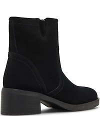 Blondo Cassidie Waterproof Suede Low Heel Booties