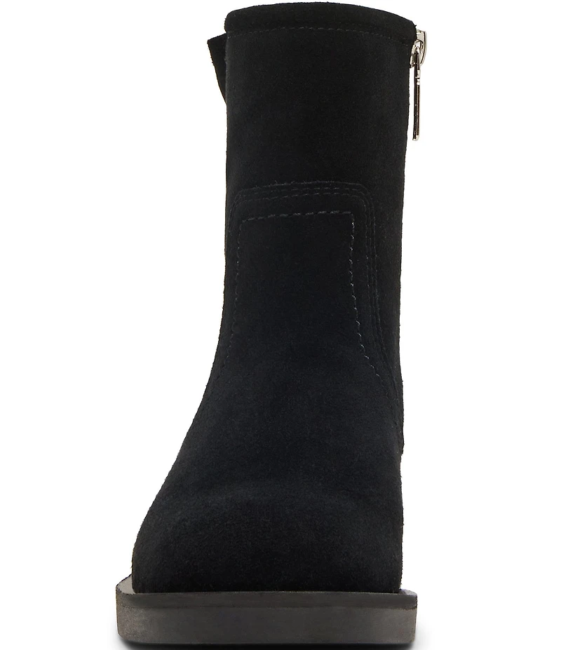 Blondo Cassidie Waterproof Suede Low Heel Booties
