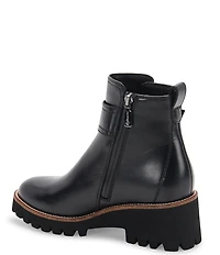 Blondo Dagger Buckle Detail Waterproof Leather Booties
