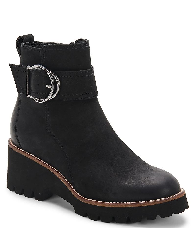 Blondo Dagger Waterproof Nubuck Leather D-Ring Hardware Detail Booties