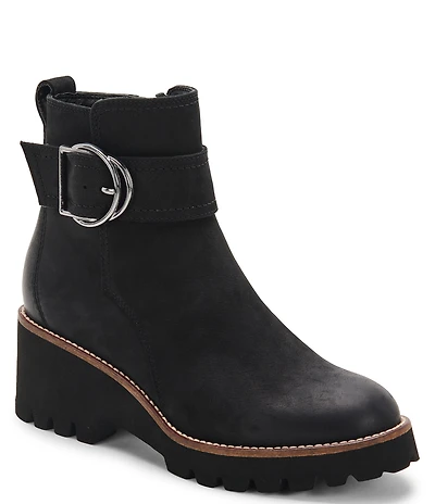 Blondo Dagger Waterproof Nubuck Leather D-Ring Hardware Detail Booties