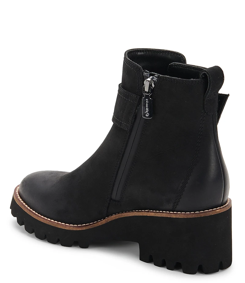 Blondo Dagger Waterproof Nubuck Leather D-Ring Hardware Detail Booties