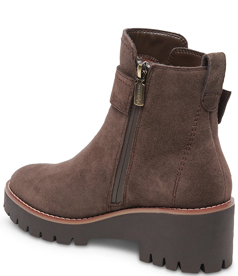 Blondo Dagger Waterproof Suede D-Ring Hardware Detail Booties