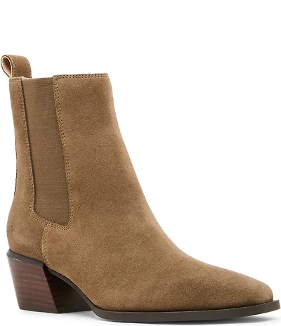 Blondo Dusi Waterproof Suede Mid Heel Booties