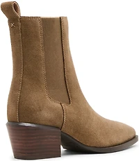 Blondo Dusi Waterproof Suede Mid Heel Booties