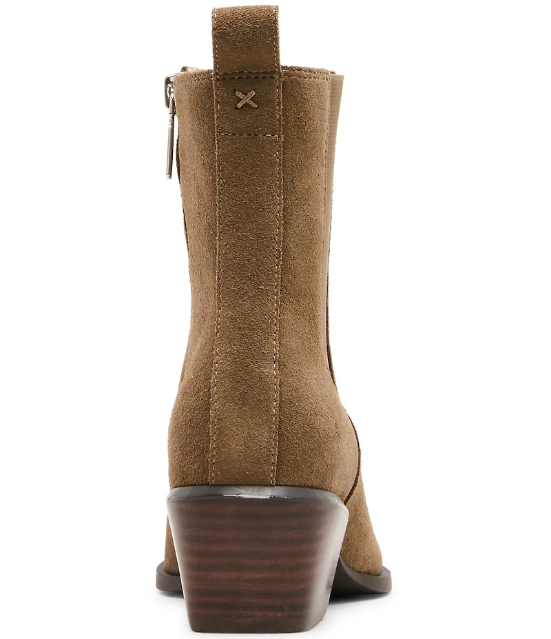 Blondo Dusi Waterproof Suede Mid Heel Booties