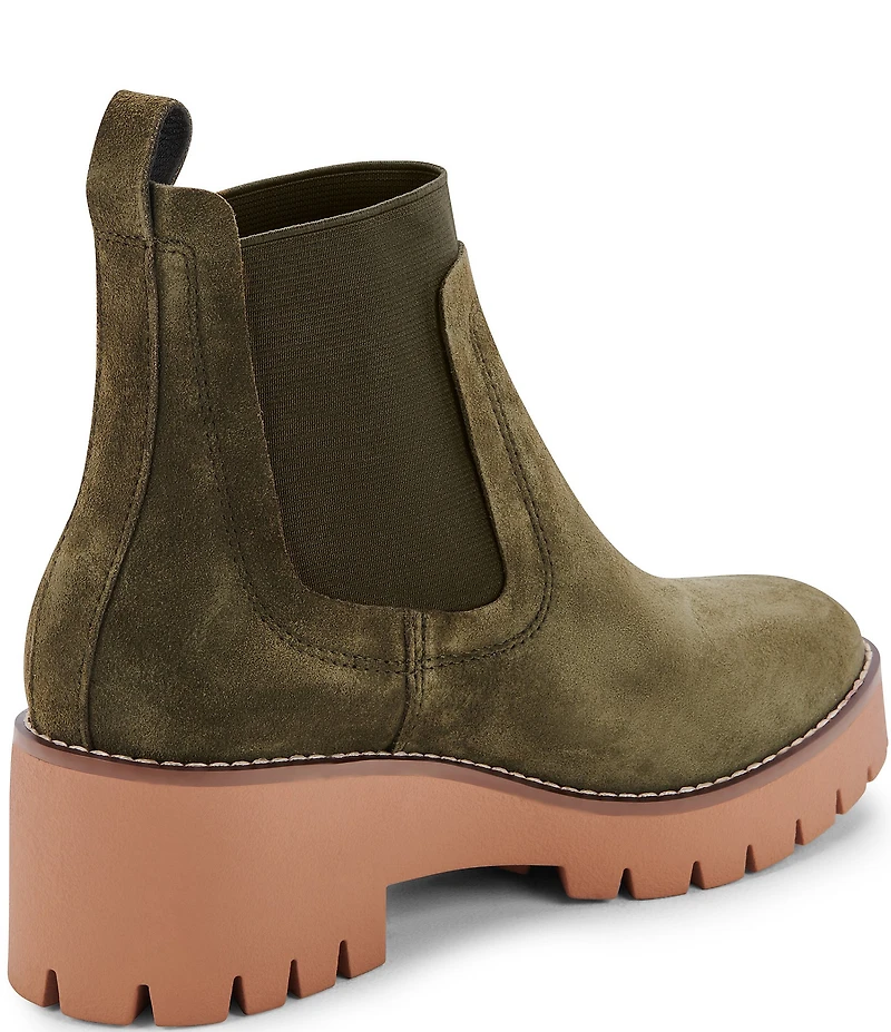 Blondo Dyme Waterproof Suede Lug Sole Booties