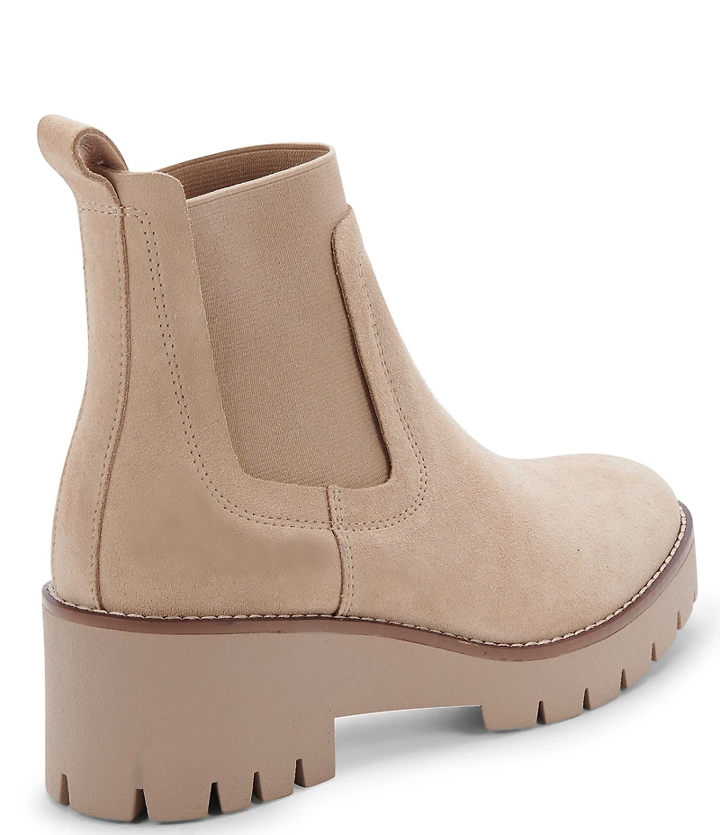 Blondo Dyme Waterproof Suede Lug Sole Booties