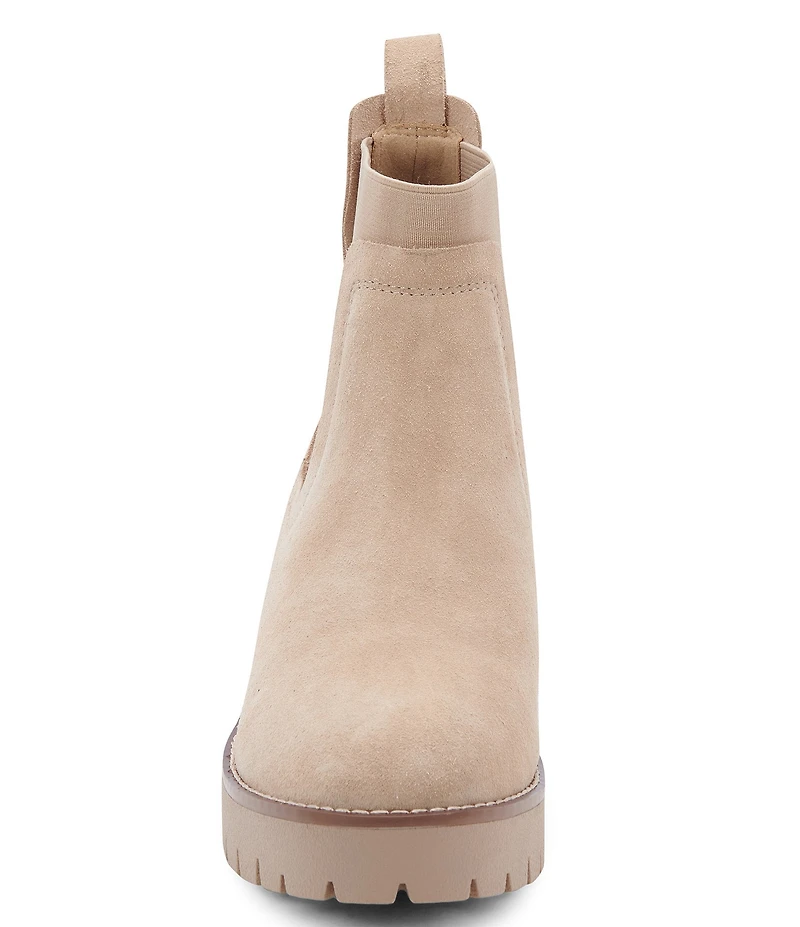 Blondo Dyme Waterproof Suede Lug Sole Booties