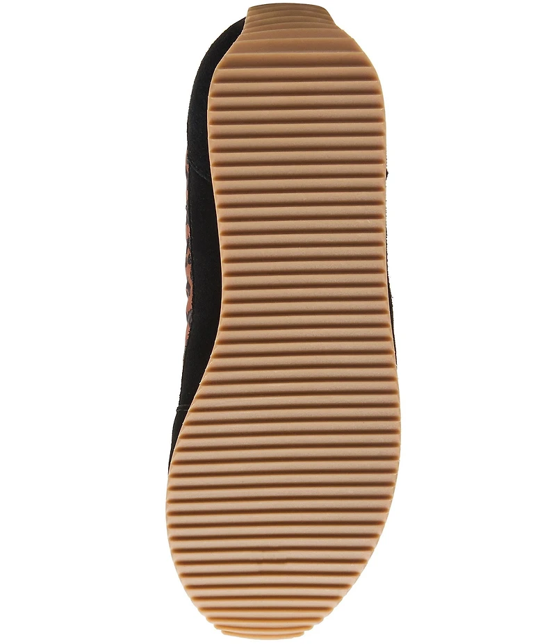 Blondo Ersula Leopard Nylon and Suede Waterproof Sneakers