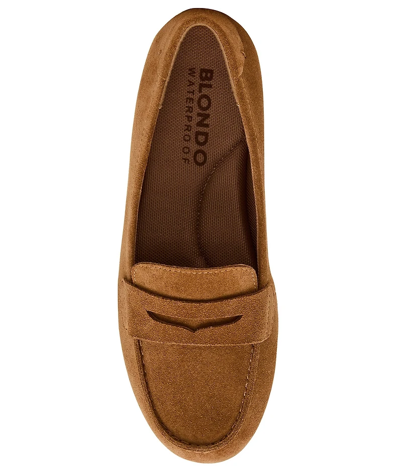 Blondo Felisha Waterproof Suede Penny Keeper Loafers