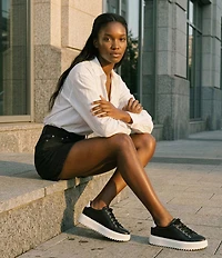 Blondo Greer Leather Water Resistant Platform Sneakers
