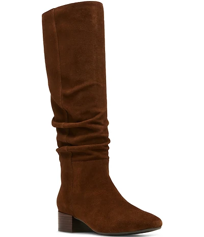 Blondo Hannah Waterproof Suede Slouch Tall Boots