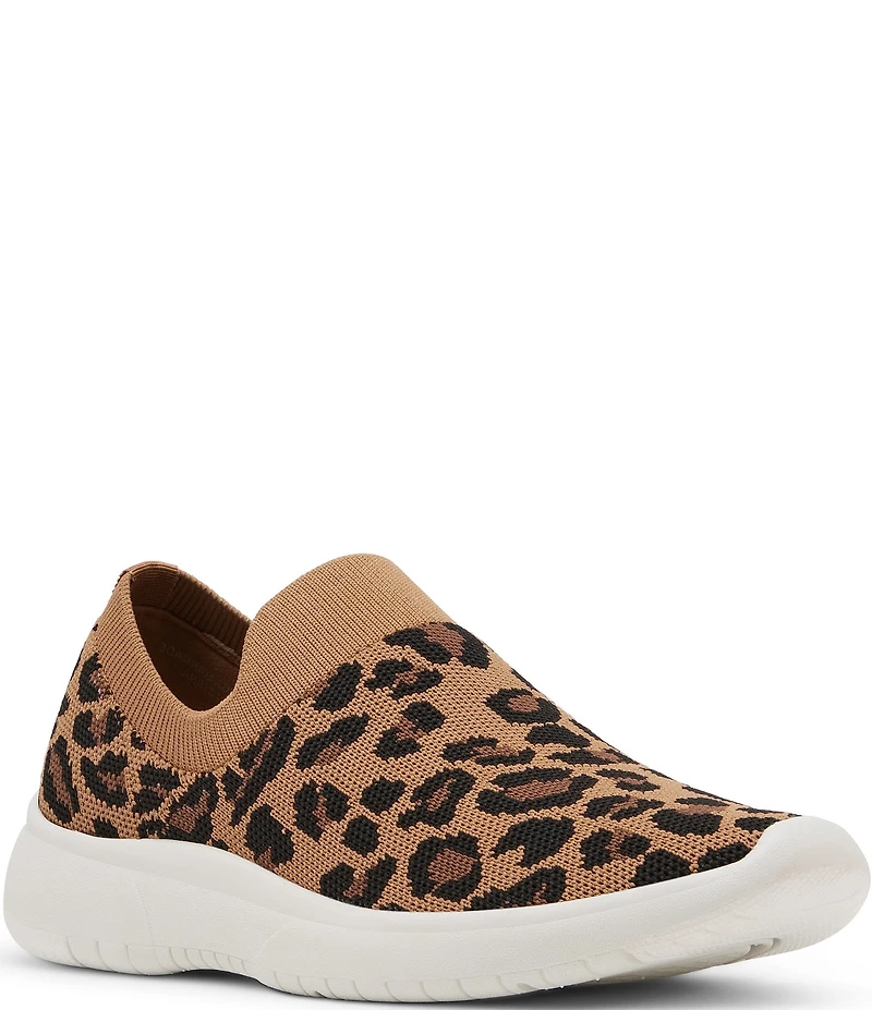 Blondo Karen Leopard Print Knit Waterproof Sneakers