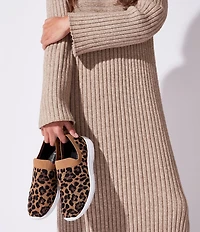 Blondo Karen Leopard Print Knit Waterproof Sneakers