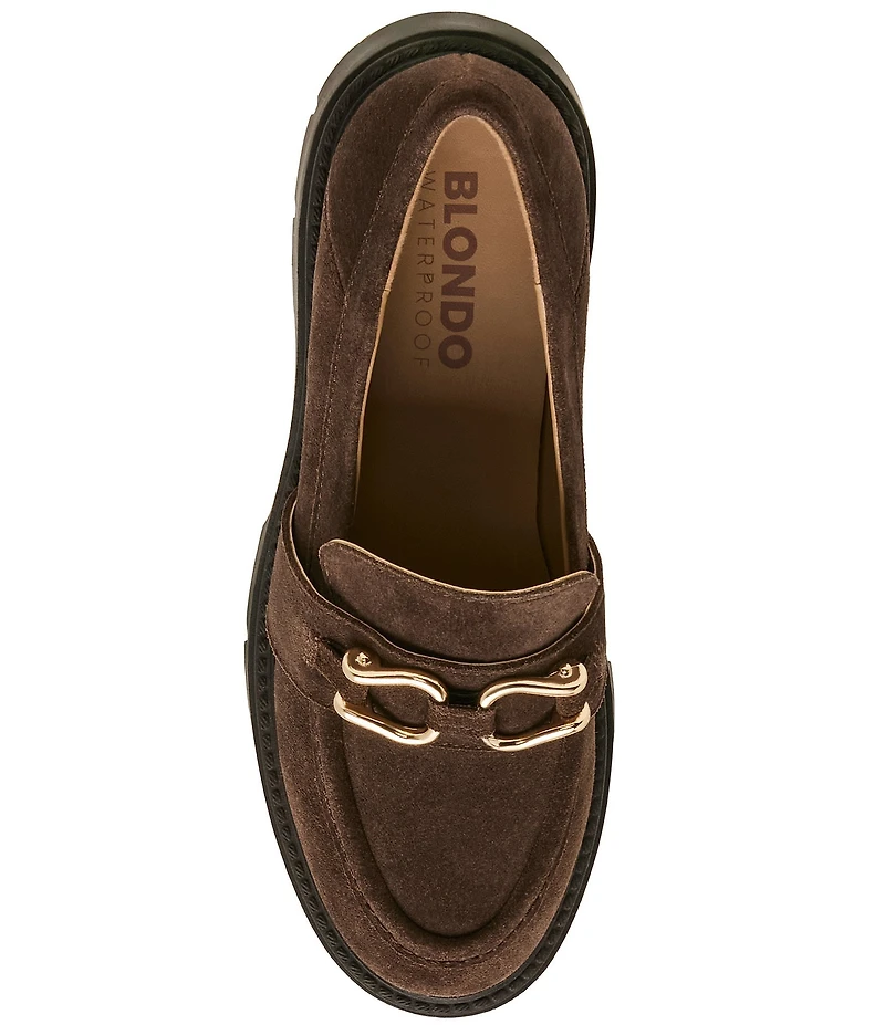 Blondo Klara Waterproof Suede Bit Lug Loafers