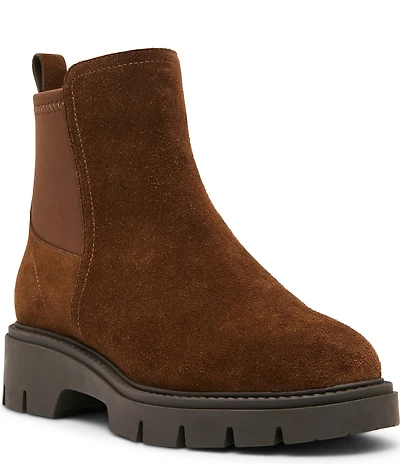 Blondo Kyra Waterproof Suede Lug Booties
