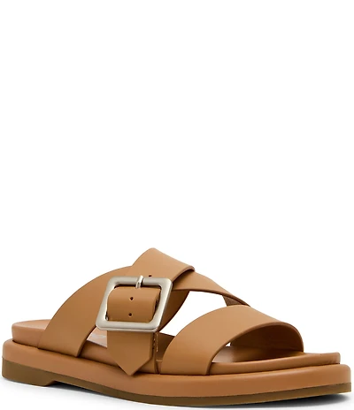Blondo Larah Waterproof Leather Banded Slide Sandals