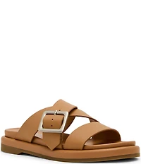 Blondo Larah Waterproof Leather Banded Slide Sandals