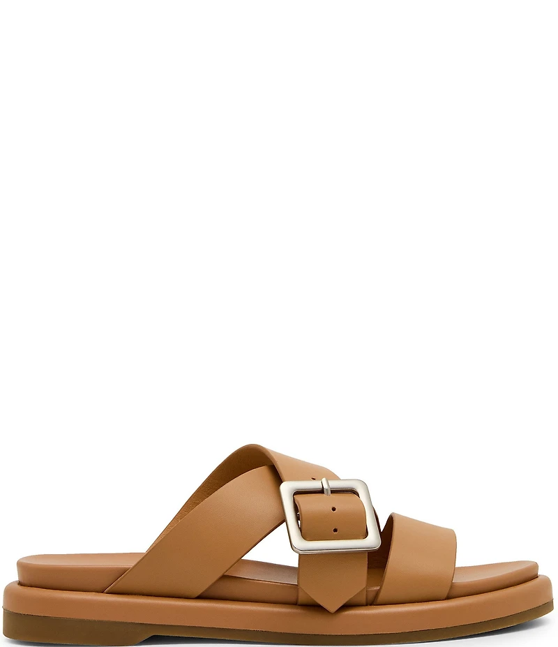 Blondo Larah Waterproof Leather Banded Slide Sandals