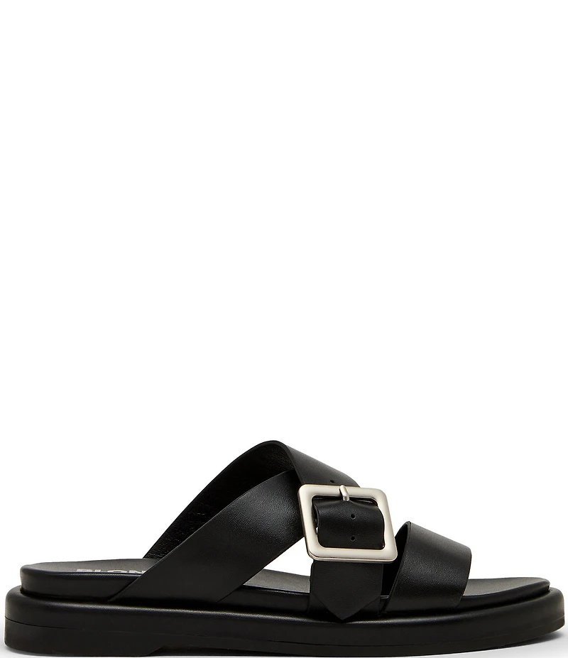 Blondo Larah Waterproof Leather Banded Slide Sandals