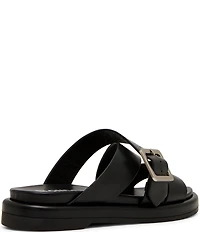 Blondo Larah Waterproof Leather Banded Slide Sandals