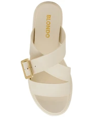 Blondo Larah Waterproof Leather Banded Slide Sandals