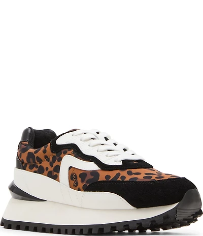 Blondo Lois Leopard Print Waterproof Nylon Retro Sneakers