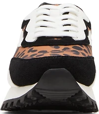 Blondo Lois Leopard Print Waterproof Nylon Retro Sneakers