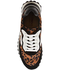 Blondo Lois Leopard Print Waterproof Nylon Retro Sneakers