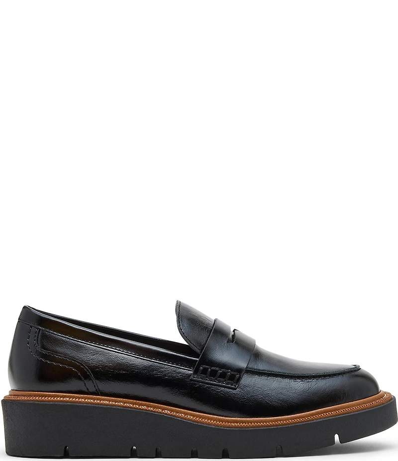 Blondo Mariana Waterproof Leather Wedge Penny Loafers