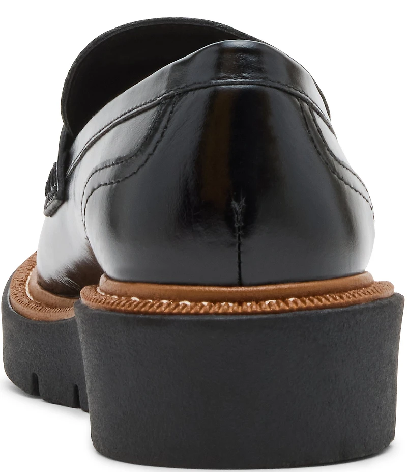 Blondo Mariana Waterproof Leather Wedge Penny Loafers