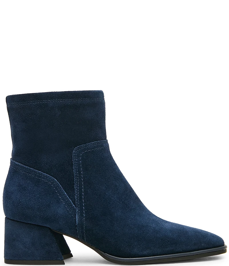 Blondo Marina Waterproof Suede Low Heel Booties