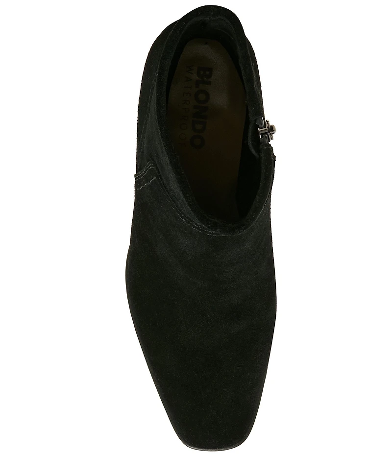 Blondo Marina Waterproof Suede Low Heel Booties