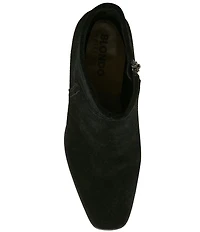 Blondo Marina Waterproof Suede Low Heel Booties