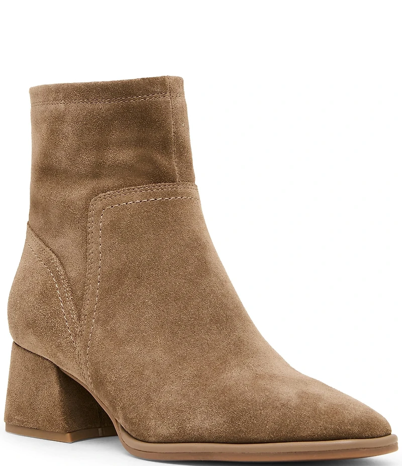 Blondo Marina Waterproof Suede Low Heel Booties