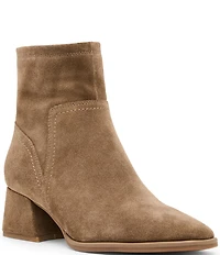 Blondo Marina Waterproof Suede Low Heel Booties