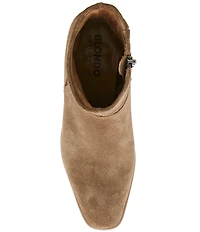 Blondo Marina Waterproof Suede Low Heel Booties