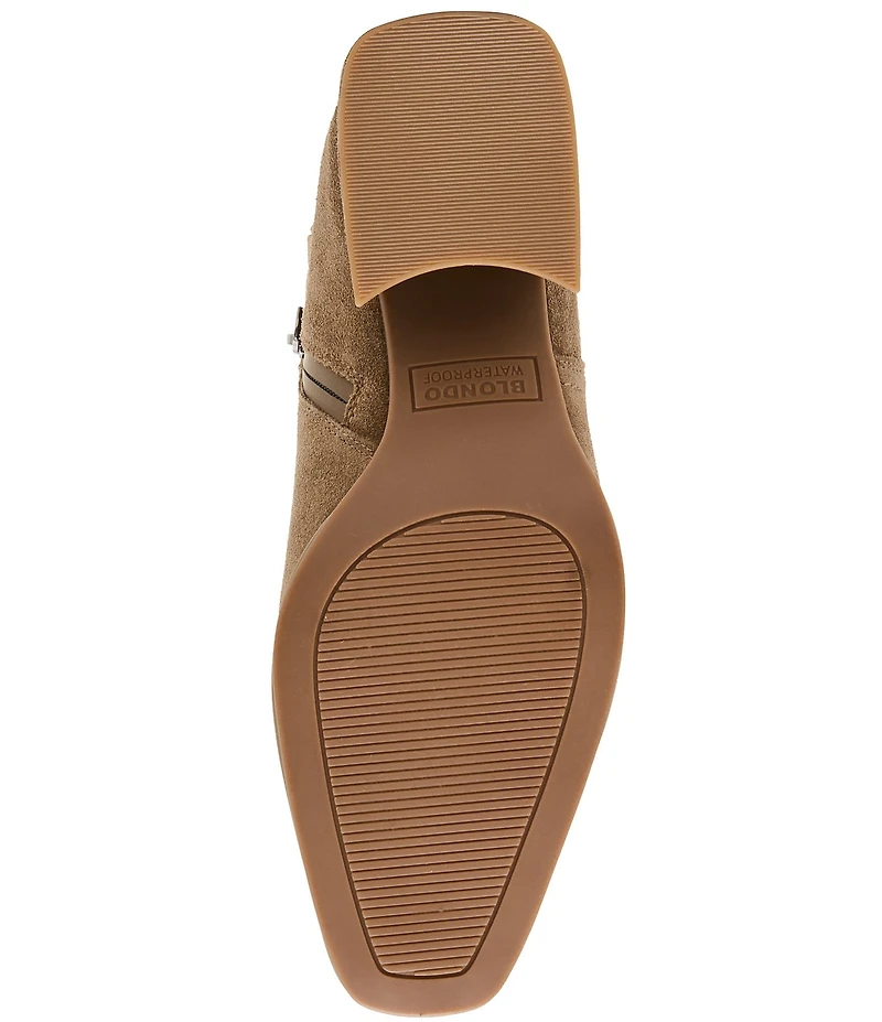 Blondo Marina Waterproof Suede Low Heel Booties