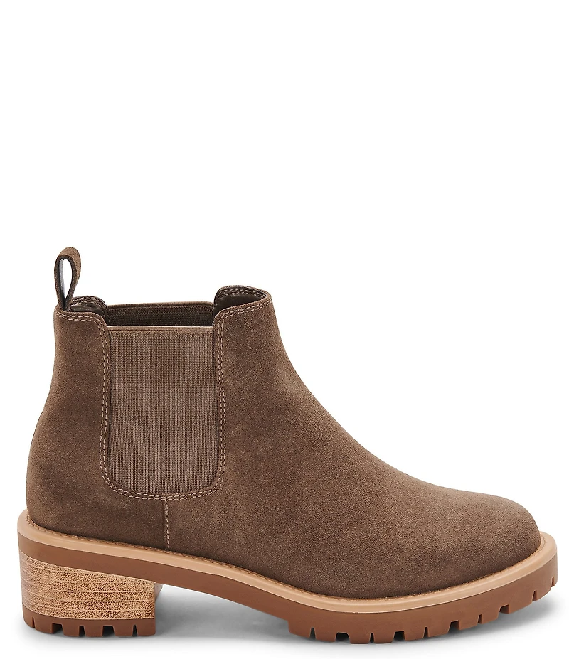 Blondo Mayes Waterproof Suede Lug Sole Booties