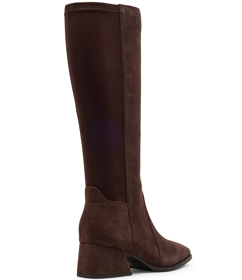 Blondo Mckenna Waterproof Suede Block Heel Tall Boots