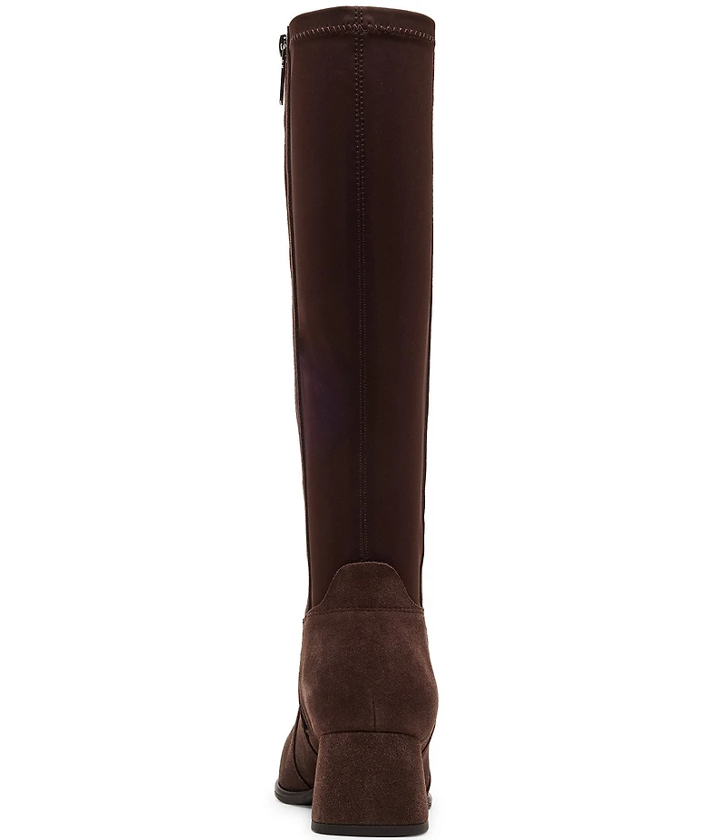 Blondo Mckenna Waterproof Suede Block Heel Tall Boots