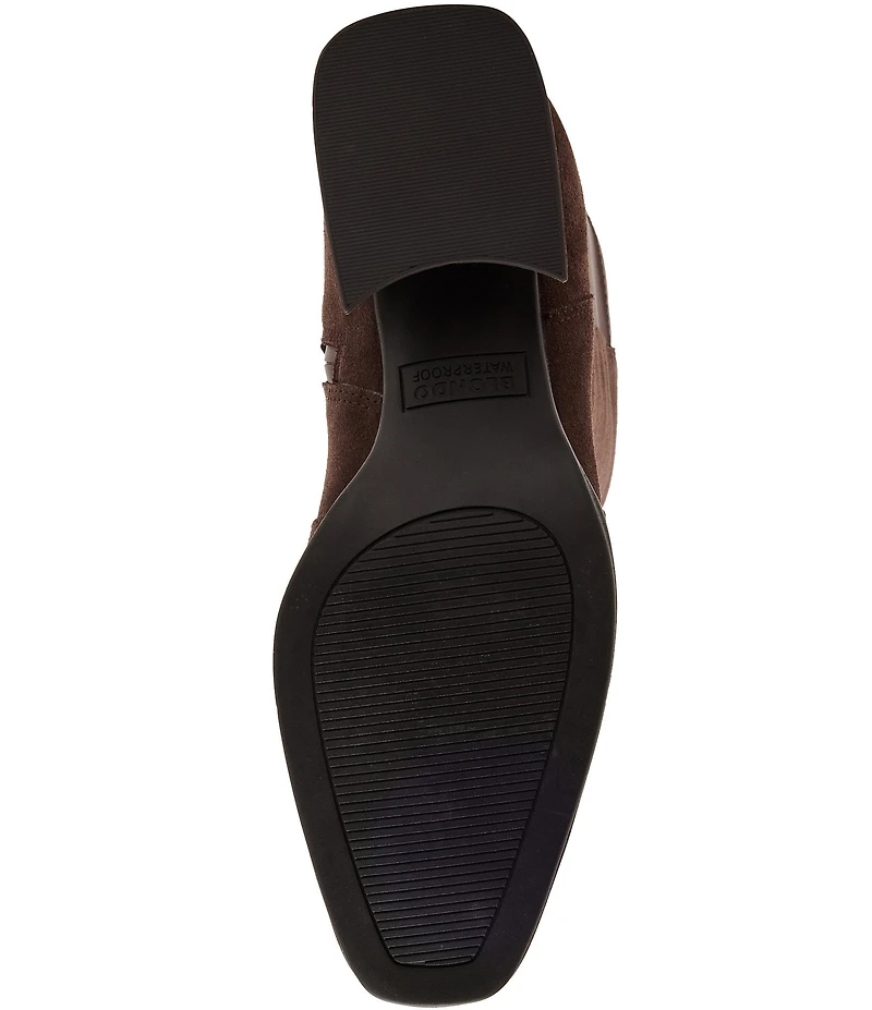 Blondo Mckenna Waterproof Suede Block Heel Tall Boots