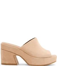 Blondo Melinda Waterproof Suede Banded Slide Dress Sandals