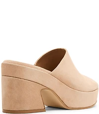 Blondo Melinda Waterproof Suede Banded Slide Dress Sandals