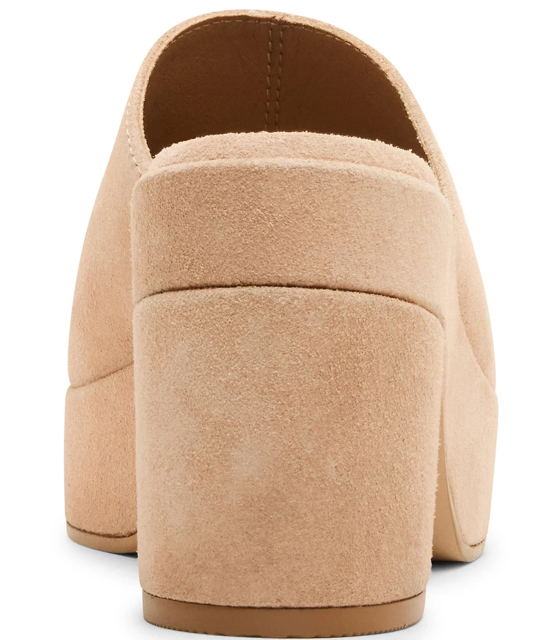 Blondo Melinda Waterproof Suede Banded Slide Dress Sandals