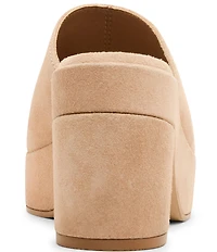 Blondo Melinda Waterproof Suede Banded Slide Dress Sandals